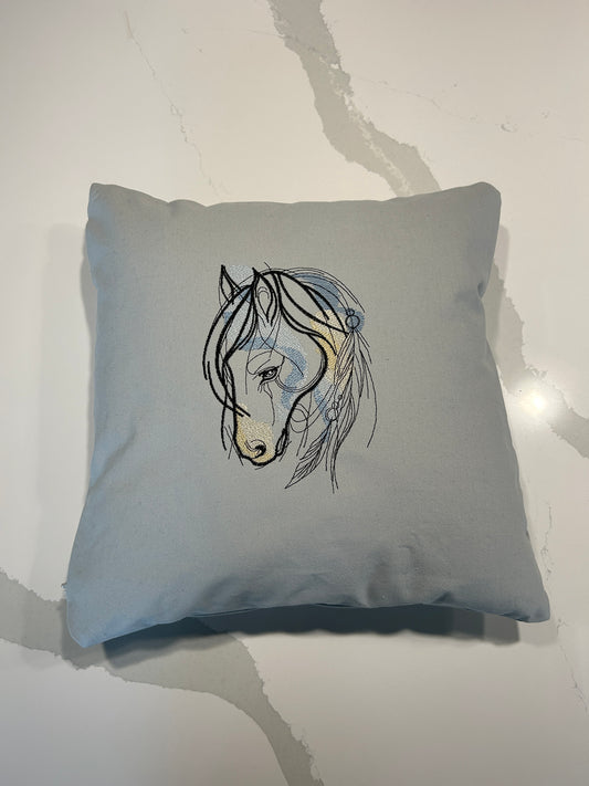 Horse Head Cushion